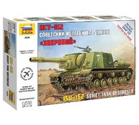 Isu-152 Soviet Auto Bloqueo Propulsado Gun 1:72 Plástico Modelo Kit Zvezda