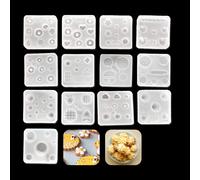 iSuperb 13 pcs Resin Mold Mini Cute Silicone Molds Epoxy Resin Casting