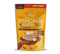 Iswari Mezcla para Panqueques y Waffles, Extra Proteína, Plátano, Cáñamo y Canela, Vegano, Sin Gluten