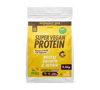 Iswari Super Proteína Vegana de Plátano y Vainilla con Digezyme (2,5kg)