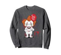 It (2017) You'Ll Float Too Sudadera, Unisex para Adultos, Jaspeado Oscuro, M