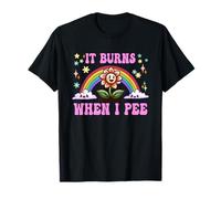 It Burns When I Pee y2k funny Flower Camiseta