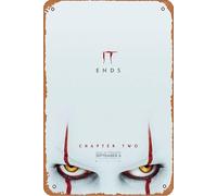 It Chapter Two 2019 - Cartel de metal de hojalata de 8 x 12 pulgadas, decoración de pared retro vintage