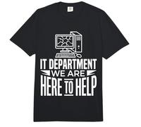 IT Department We Are Here To Help Programmer Jokes - Comfort Colors Adult Heavyweight T-Shirt