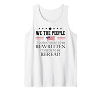 It Doesn't Need to Be Rewritten Constitution US We People Camiseta sin Mangas
