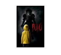 It Horror Movie Poster Scary Poster of Pennywise Kunstwerk Wandart Paint, Paint, Leinwand Geschenk, Wohnzimmer, Printen, Schlafzimmer, Dekoration, Kunstwerke 08x12inch (20x30cm)