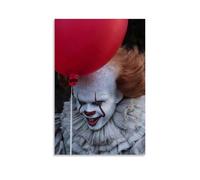 It Horror Movie Poster Scary Poster of Pennywise Kunstwerk Wandart Paint, Pintura, Lienzo, Regalo, Sala de estar, Impresiones, Dormitorio, Decoración, Obras de Arte 30x45 cm