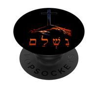 It is Finished - Hebrew Cross of Jesus Passover Easter PopSockets PopGrip Adhesivo