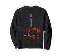 It is Finished - Hebrew Cross of Jesus Passover Easter Sudadera