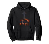 It is Finished - Hebrew Cross of Jesus Passover Easter Sudadera con Capucha