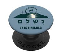 It is Finished - Hebrew Passover Easter Jesus Empty Tomb PopSockets PopGrip Adhesivo