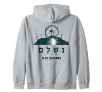 It is Finished - Hebrew Passover Easter Jesus Empty Tomb Sudadera con Capucha