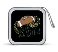 It is in My DNA - Funda para CD portátil con capacidad para 40 DVD, organizador de almacenamiento para viajes en coche