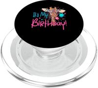 It Is My Birthday Good Time Jirafa Party Animal Colorido PopSockets PopGrip para MagSafe