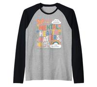It Is Ok To Not Be Ok Butterfly Rainbow Salud Mental Camiseta Manga Raglan