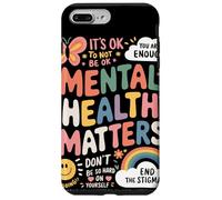 It Is Ok To Not Be Ok Butterfly Rainbow Salud Mental Carcasa para iPhone 7 Plus/8 Plus