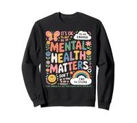 It Is Ok To Not Be Ok Butterfly Rainbow Salud Mental Sudadera