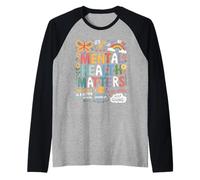 It Is Ok To Not Be Ok Mariposa Arcoiris Apoyo Salud Mental Camiseta Manga Raglan