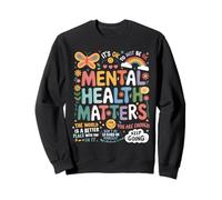 It Is Ok To Not Be Ok Mariposa Arcoiris Apoyo Salud Mental Sudadera