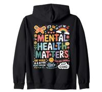 It Is Ok To Not Be Ok Mariposa Arcoiris Apoyo Salud Mental Sudadera con Capucha