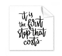 It Is the First Step That Costs - Limpiador de pantalla para gafas, gamuza de limpieza, 5 unidades