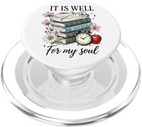 It Is Well For My Soul Libro Pila Flores PopSockets PopGrip para MagSafe
