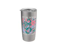 It Is Well With My Soul Christian Fun Retro Vintage Floral Vaso térmico de acero inoxidable de doble pared
