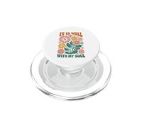It Is Well with My Soul Christian Retro Vintage Flores PopSockets PopGrip para MagSafe