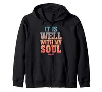 It Is Well with My Soul John 1 2 Versículo de la Biblia Sudadera con Capucha
