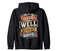 It Is Well with My Soul John 1 2 Versículo de la Biblia Sudadera con Capucha