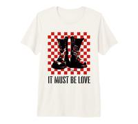 It Must Be Love 2 Tone Ska Music Checkerboard Camiseta Premium