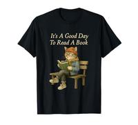 It’s A Good Day To Read A Book - Reading Cat Camiseta