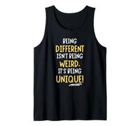 It’s Being Unique! Graphic Saying Camiseta sin Mangas