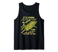 It`s Corn It Has the Juice Camisetas Crop Top Amantes del maíz Camiseta sin Mangas