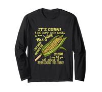 It`s Corn It Has the Juice Camisetas Crop Top Amantes del maíz Manga Larga