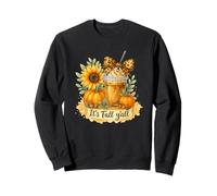 It’s Fall Y’All Iced Coffee Pumpkin Spice Watercolor Sudadera