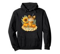 It’s Fall Y’All Iced Coffee Pumpkin Spice Watercolor Sudadera con Capucha