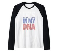 It’s In My DNA Russian Flag Heritage Russia Roots Camiseta Manga Raglan