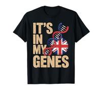 It’s In My Genes British Roots UK United Kingdom Flag Camiseta