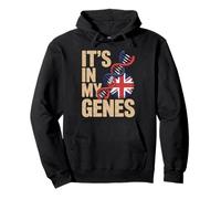 It’s In My Genes British Roots UK United Kingdom Flag Sudadera con Capucha