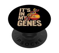 It’s In My Genes Spain Flag Spanish Roots PopSockets PopGrip Adhesivo