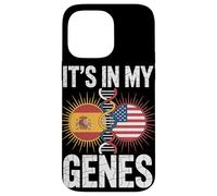 It’s In My Genes Spain USA Flag Spanish Roots American Carcasa para iPhone 14 Pro MAX