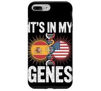 It’s In My Genes Spain USA Flag Spanish Roots American Carcasa para iPhone 7 Plus/8 Plus