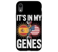 It’s In My Genes Spain USA Flag Spanish Roots American Carcasa para iPhone XR