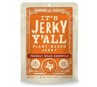 It’s Jerky Y’all Prickly Pear Chipotle Jerky Vegetal - Jerky de Soja Vegano con Tuna & Chipotle, Snack Proteico de Texas - Sin Gluten, Non-GMO, Vegano, Alternativa Vegetal a la Carne