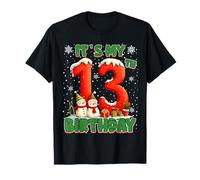 It’s My 13th Birthday Christmas Snowman 13 Year Old Xmas Camiseta
