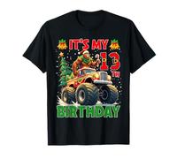 It’s My 13th Birthday Xmas Bigfoot Monster Truck Christmas Camiseta