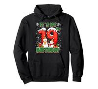 It’s My 19th Birthday Christmas Snowman 19 Year Old Xmas Sudadera con Capucha