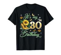 It’s My 30th Birthday Pink 30 Years Old Birthday Queen Party Camiseta