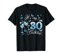 It’s My 30th Birthday Pink 30 Years Old Birthday Queen Party Camiseta